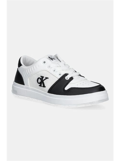 Sneakers bianca e nera CALVIN KLEIN | 82093NERO BIANCO